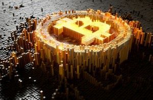 Pixel Bitcoin Concept